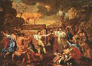 Nicolas Poussin The Adoration of the Golden Calf Sweden oil painting artist